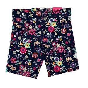NWT Cynthia Rowley Flower Print Blue Pink Shorts Sz 7/8